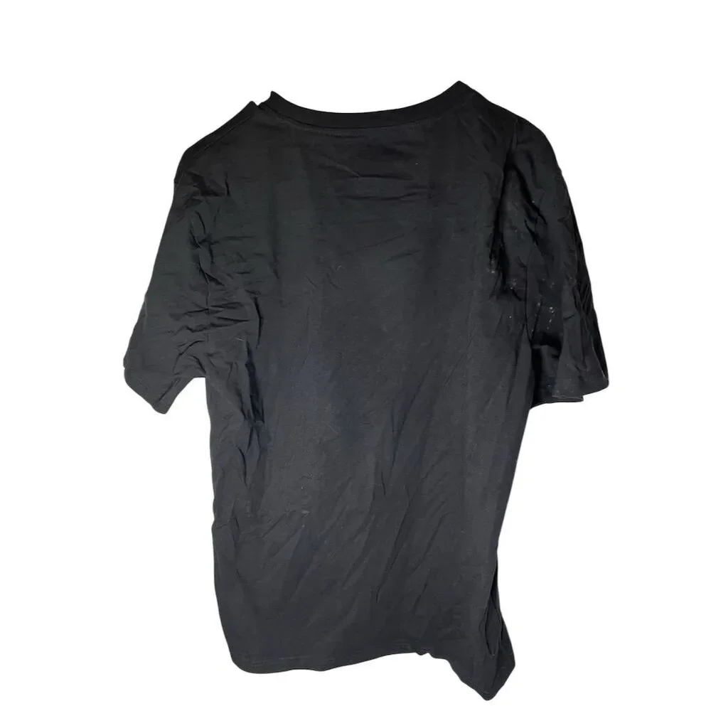 BKYS Men's Black Stay Trapt Teddy Bear Graphic T-Shirt Size L